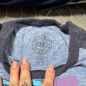 DC Comics Blue and Purple Short Sleeve Tee